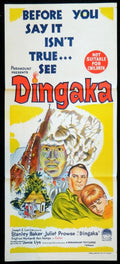 DINGAKA (1965)— Original Australian daybill movie poster.