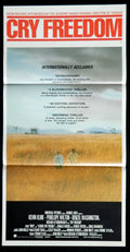CRY FREEDOM (1987)— Original Australian daybill movie poster.
