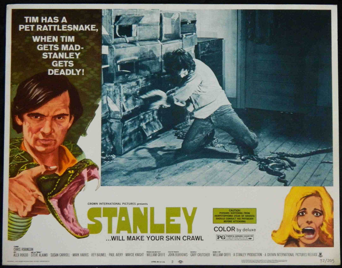 STANLEY  (2) (1972) — Original Australian Lobby Card