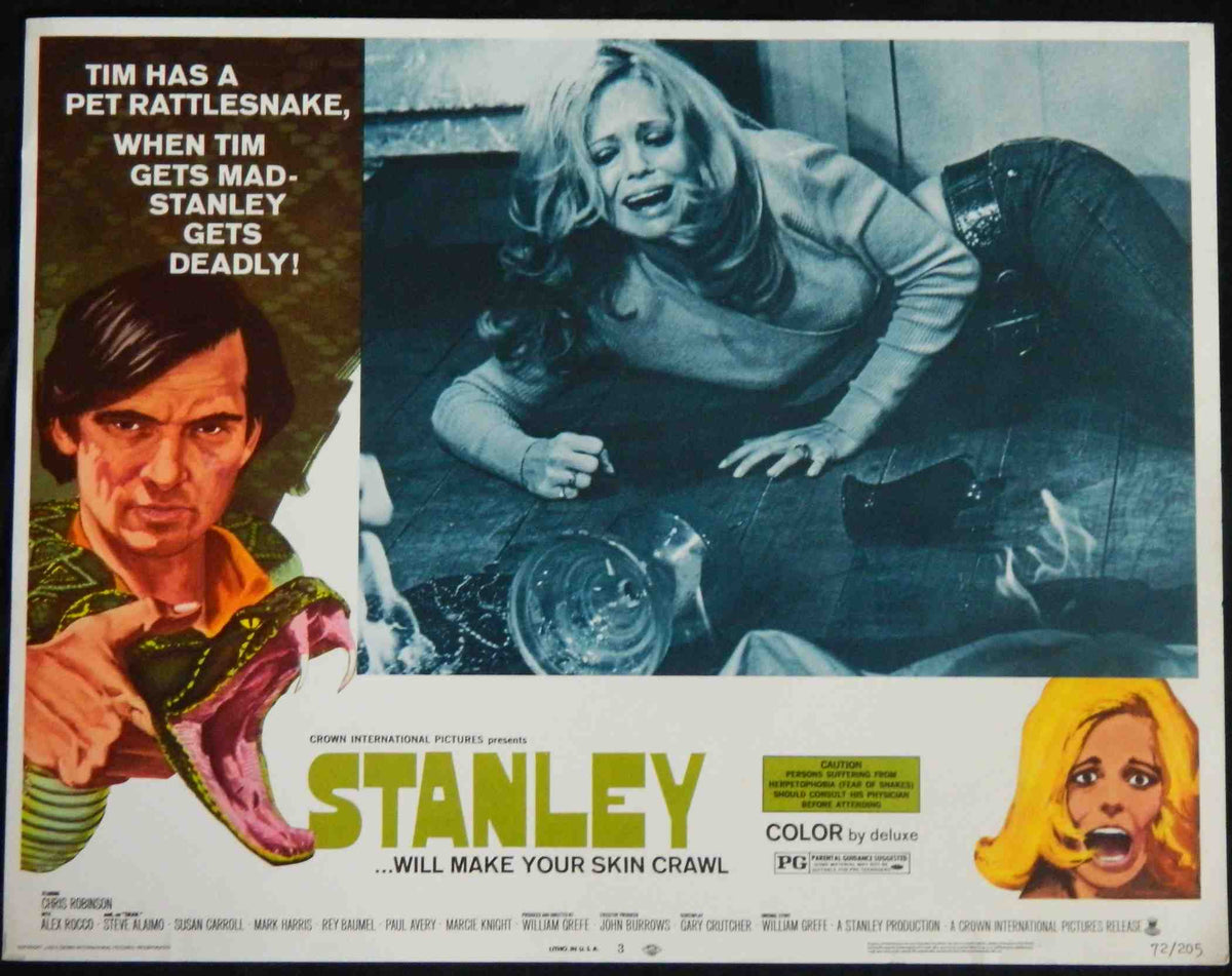 STANLEY  (3) (1972) — Original Australian Lobby Card