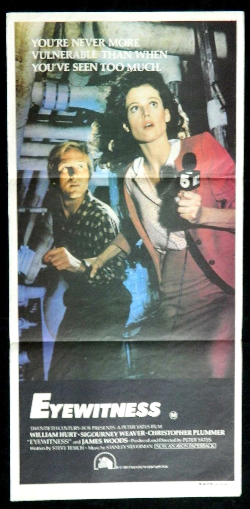 EYEWITNESS (1981)— Original Australian daybill movie poster.