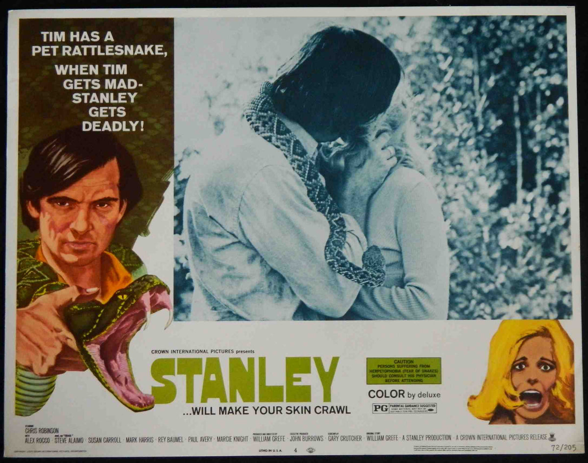 STANLEY  (4) (1972) — Original Australian Lobby Card