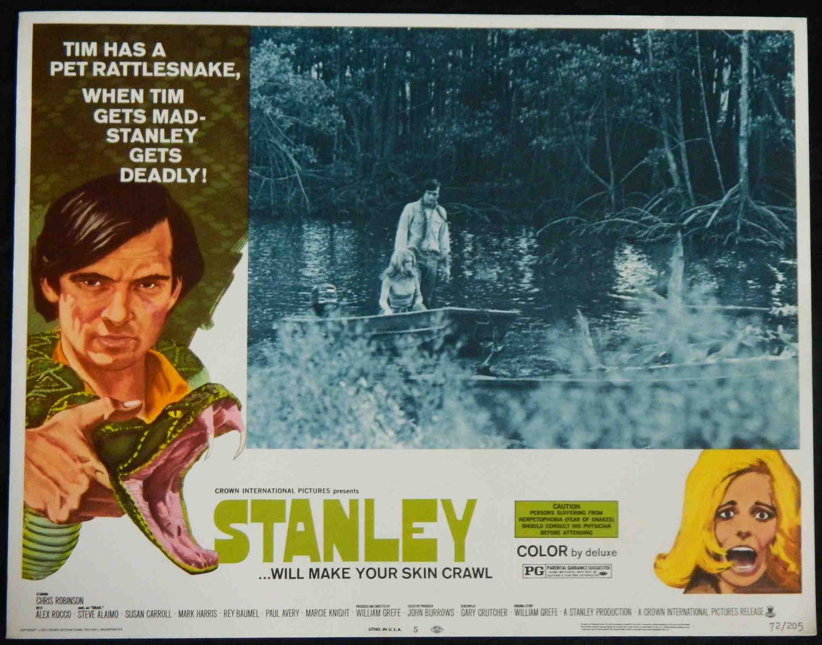 STANLEY  (5) (1972) — Original Australian Lobby Card