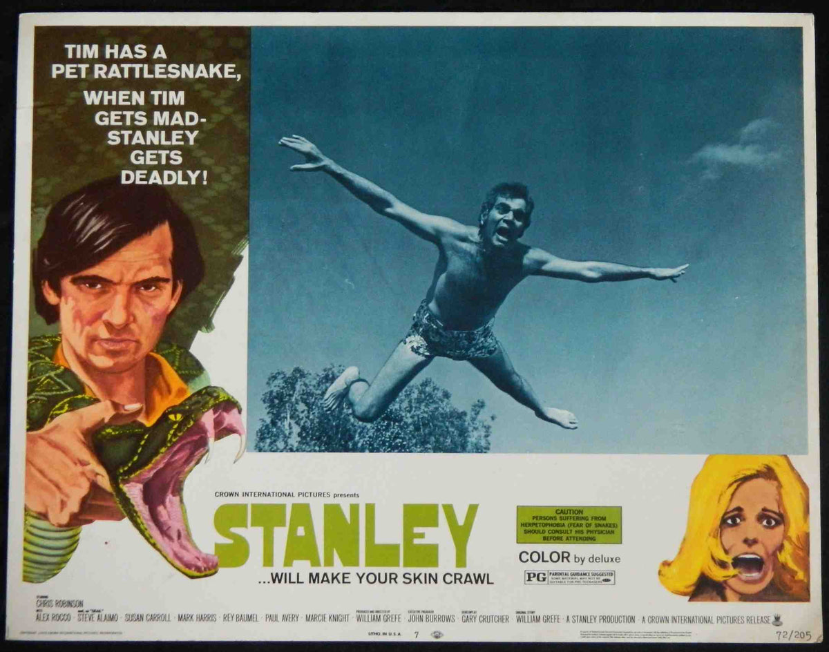 STANLEY  (7) (1972) — Original Australian Lobby Card