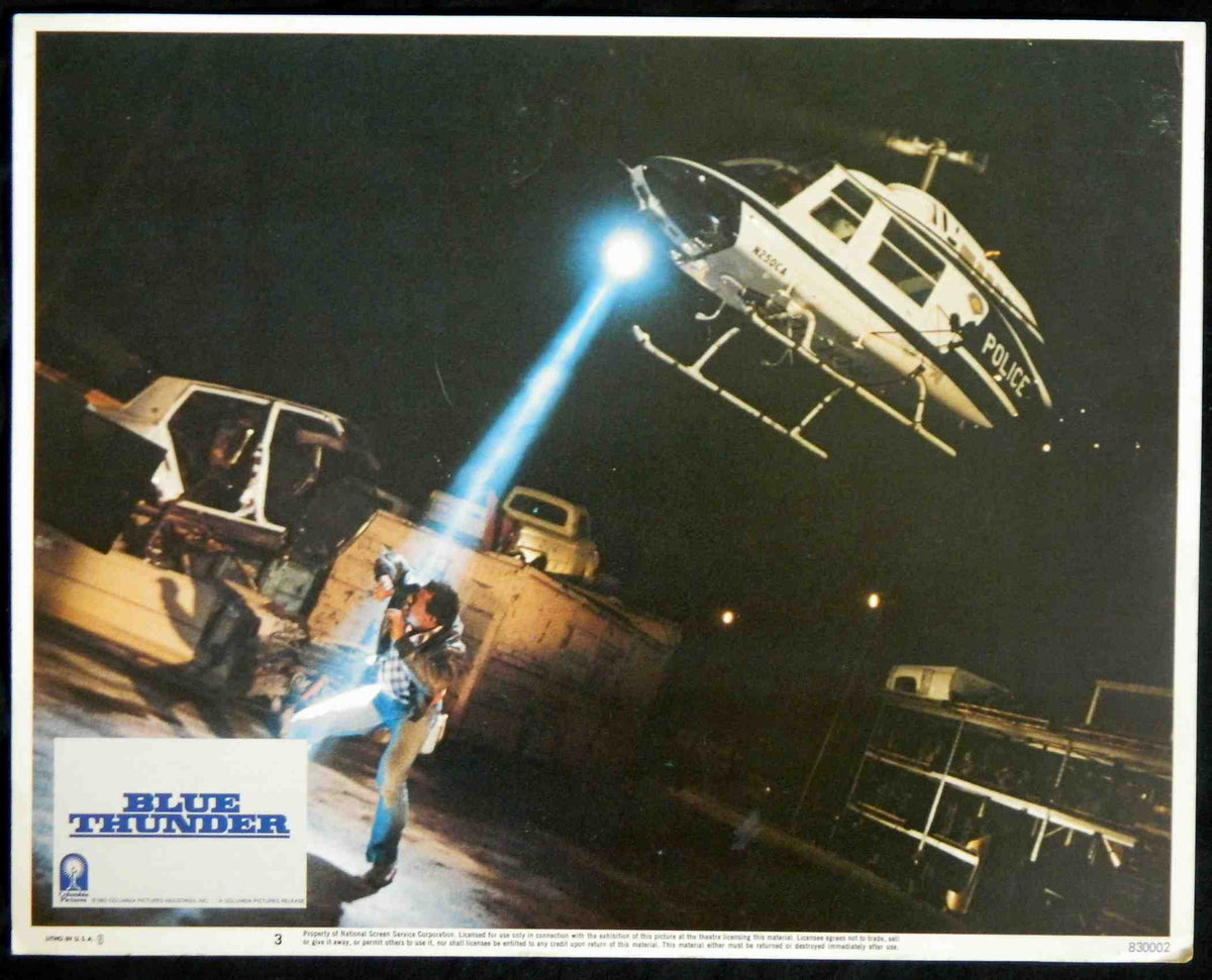 BLUE THUNDER (3) (1983) — Original Australian Lobby Card
