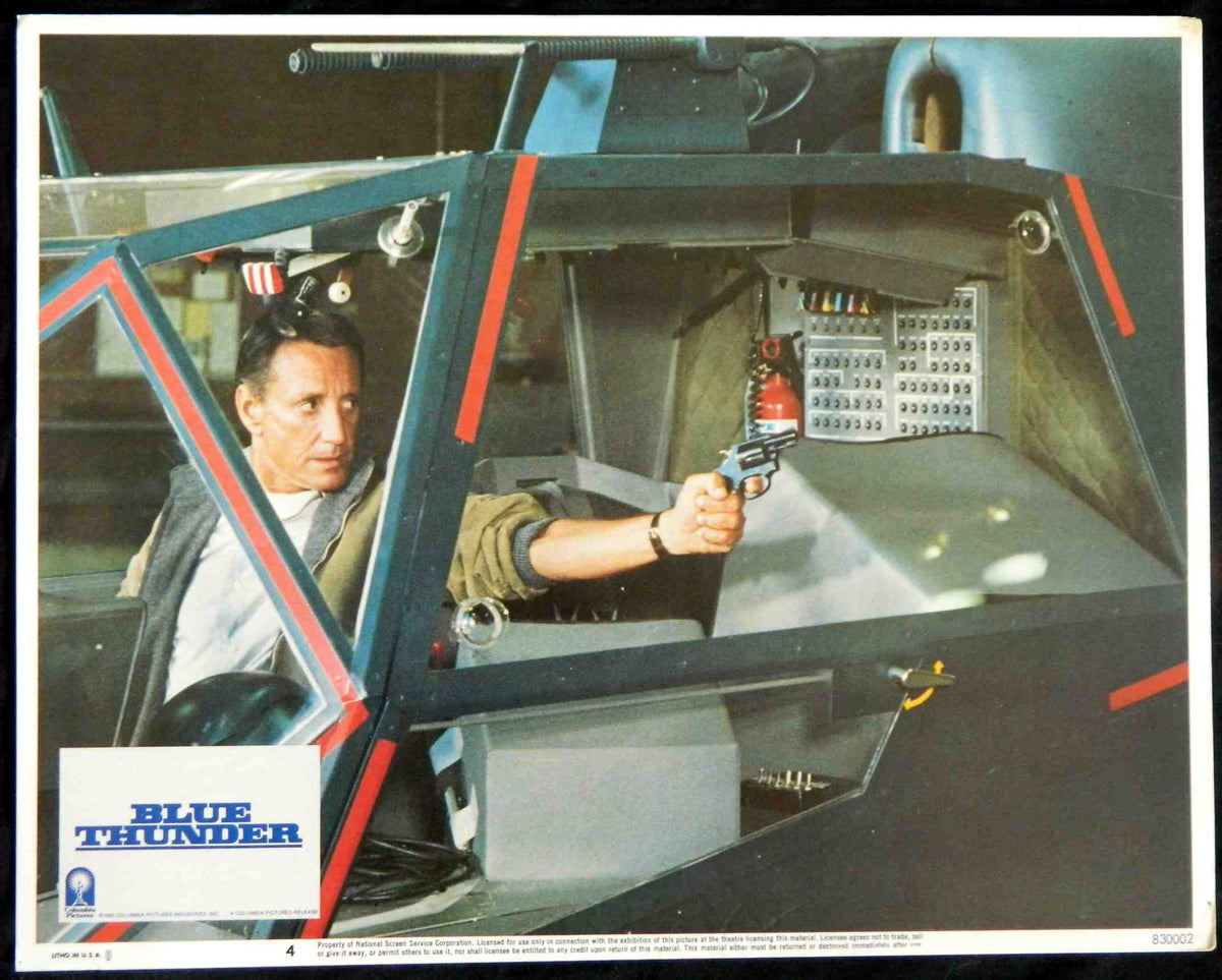 BLUE THUNDER (4) (1983) — Original Australian Lobby Card