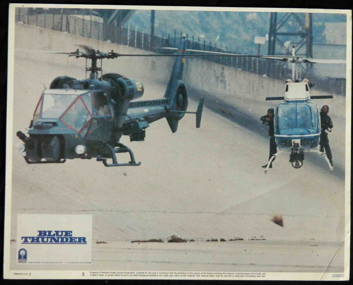 BLUE THUNDER (5) (1983) — Original Australian Lobby Card
