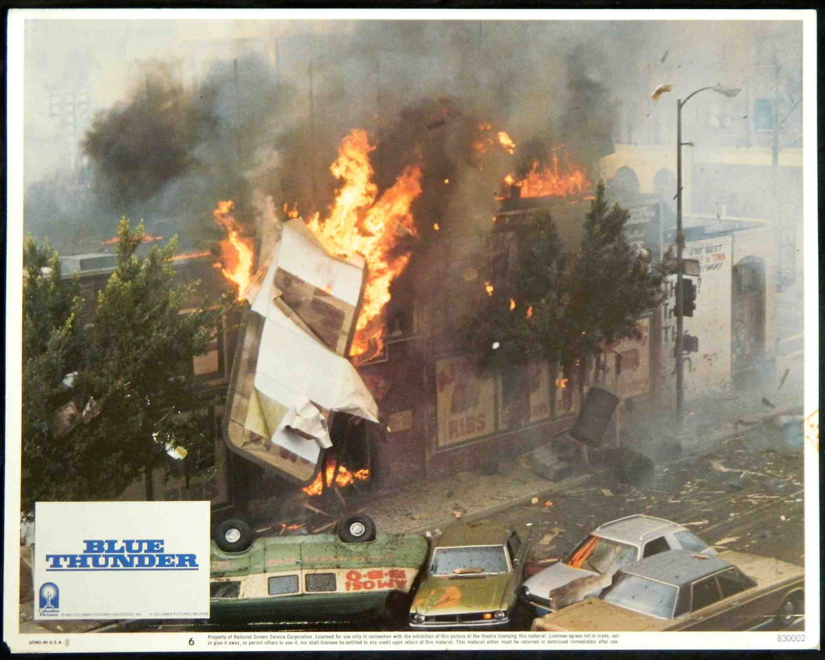 BLUE THUNDER (6) (1983) — Original Australian Lobby Card