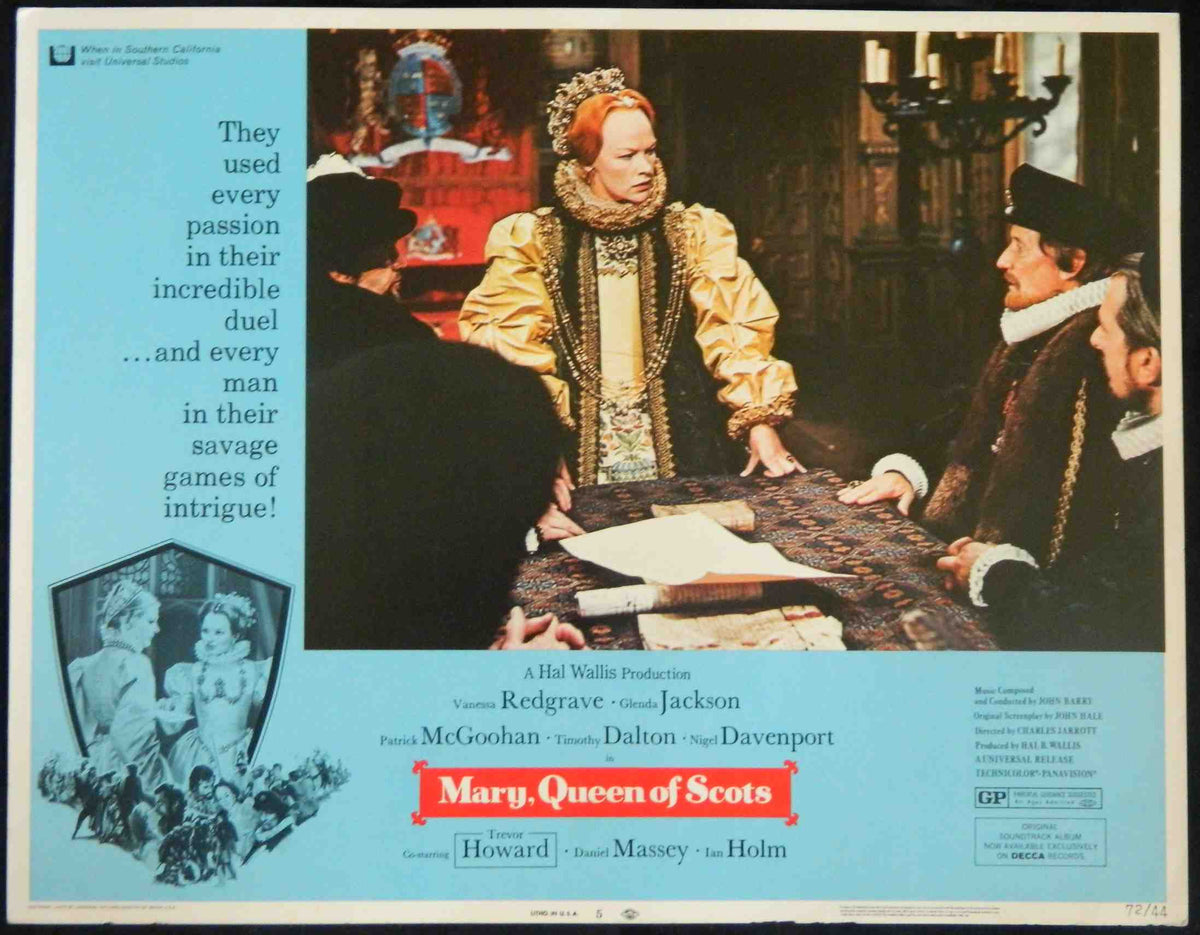MARY QUEEN OF SCOTS (5) (1972) — Original Australian Lobby Card