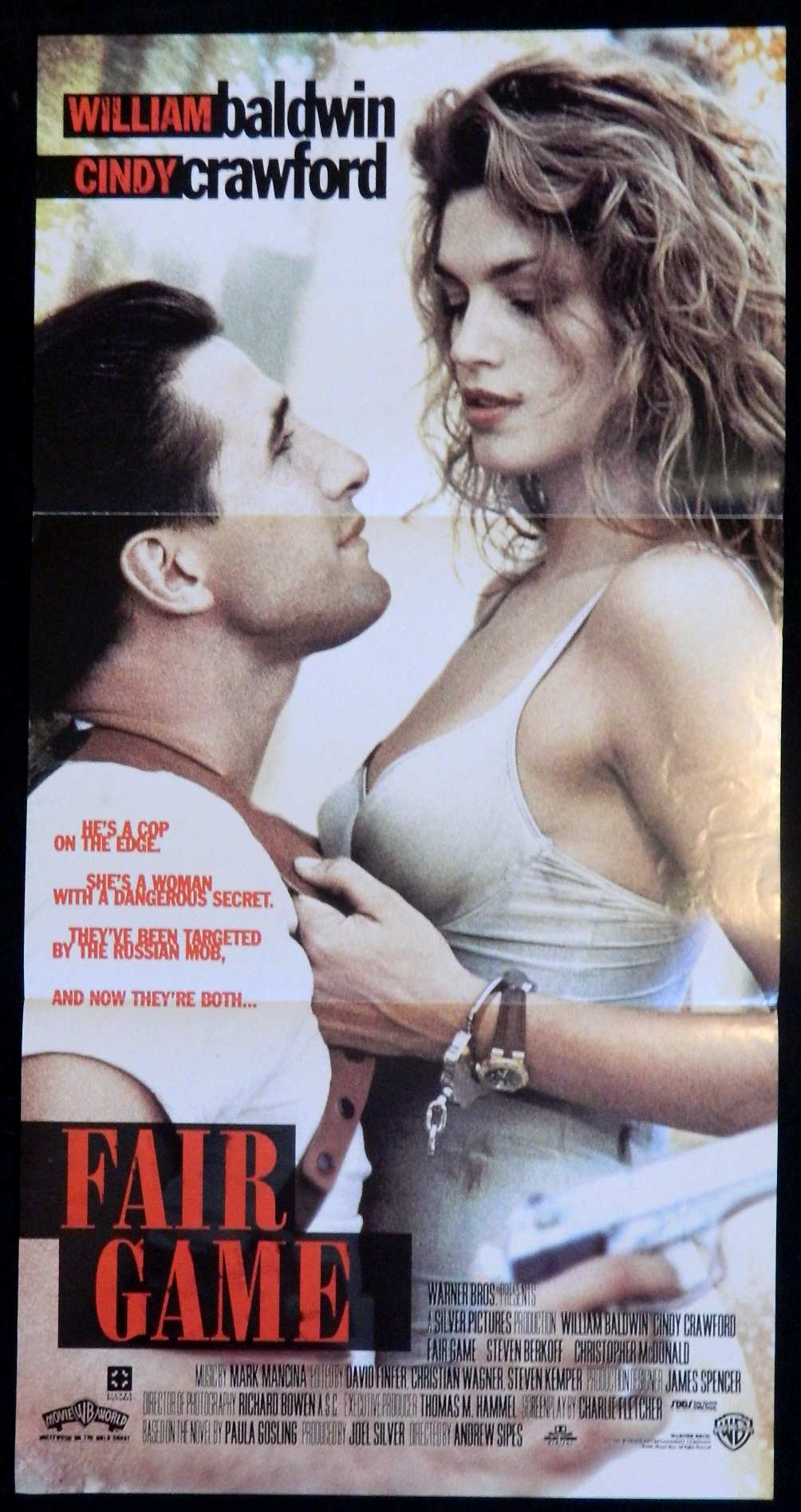 FAIR GAME (1995)— Original Australian daybill movie poster.