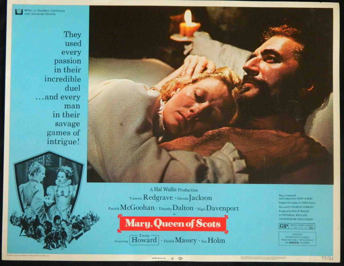 MARY QUEEN OF SCOTS (6) (1972) — Original Australian Lobby Card