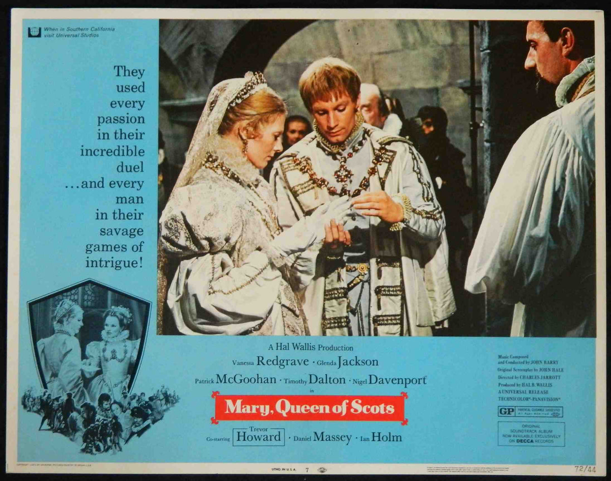 MARY QUEEN OF SCOTS (7) (1972) — Original Australian Lobby Card