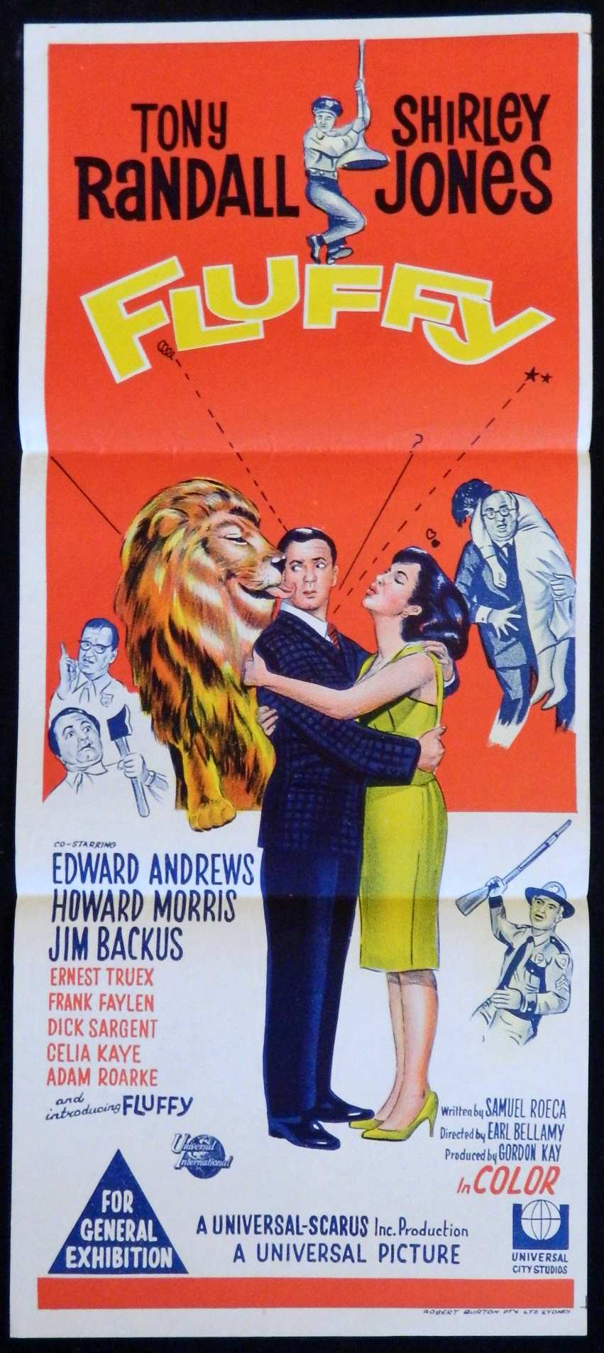 FLUFFY (1965)— Original Australian daybill movie poster.