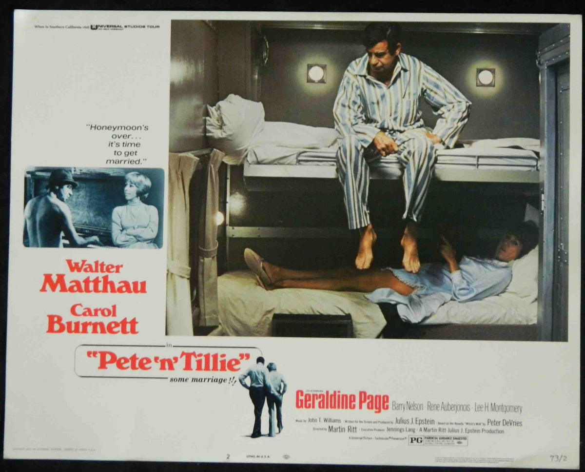 PETE N TILLIE (2) (1973) — Original Australian Lobby Card