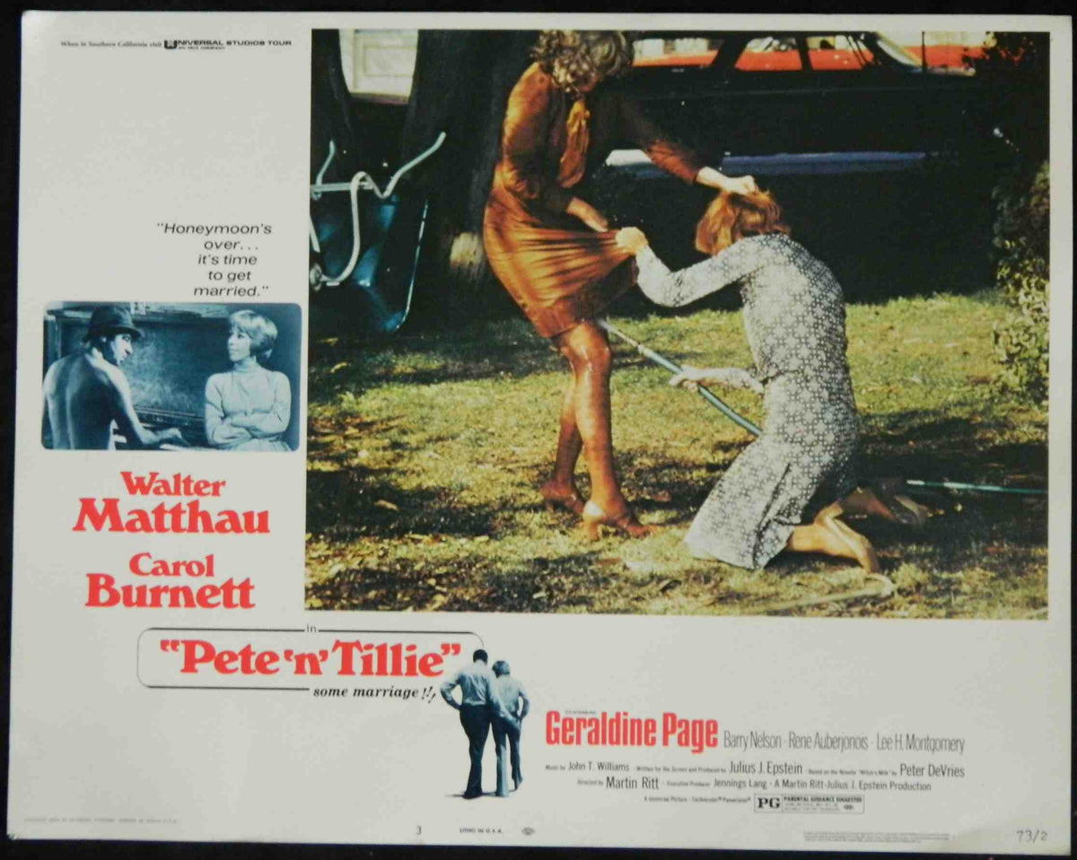 PETE N TILLIE (3) (1973) — Original Australian Lobby Card