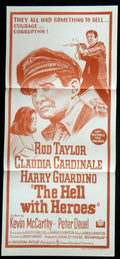 HELL WITH HEROES (1968)— Original Australian daybill movie poster.
