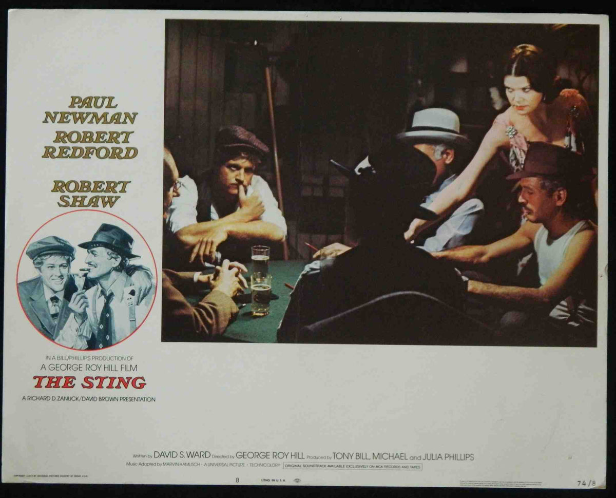 THE STING (8) (1974) — Original Australian Lobby Card