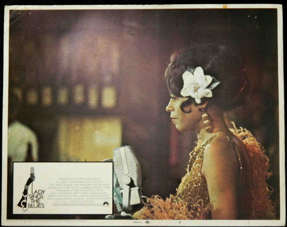 LADY SINGS THE BLUES (8)(1972) — Original Australian Lobby Card