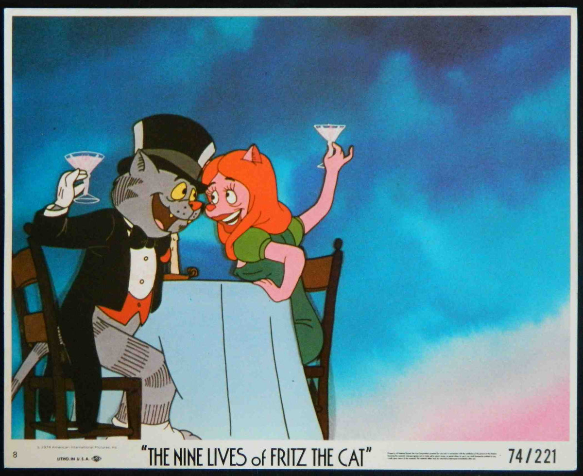 NINE LIVES OF FRITZ THE CAT (1) (1974) — Original Australian Lobby Card