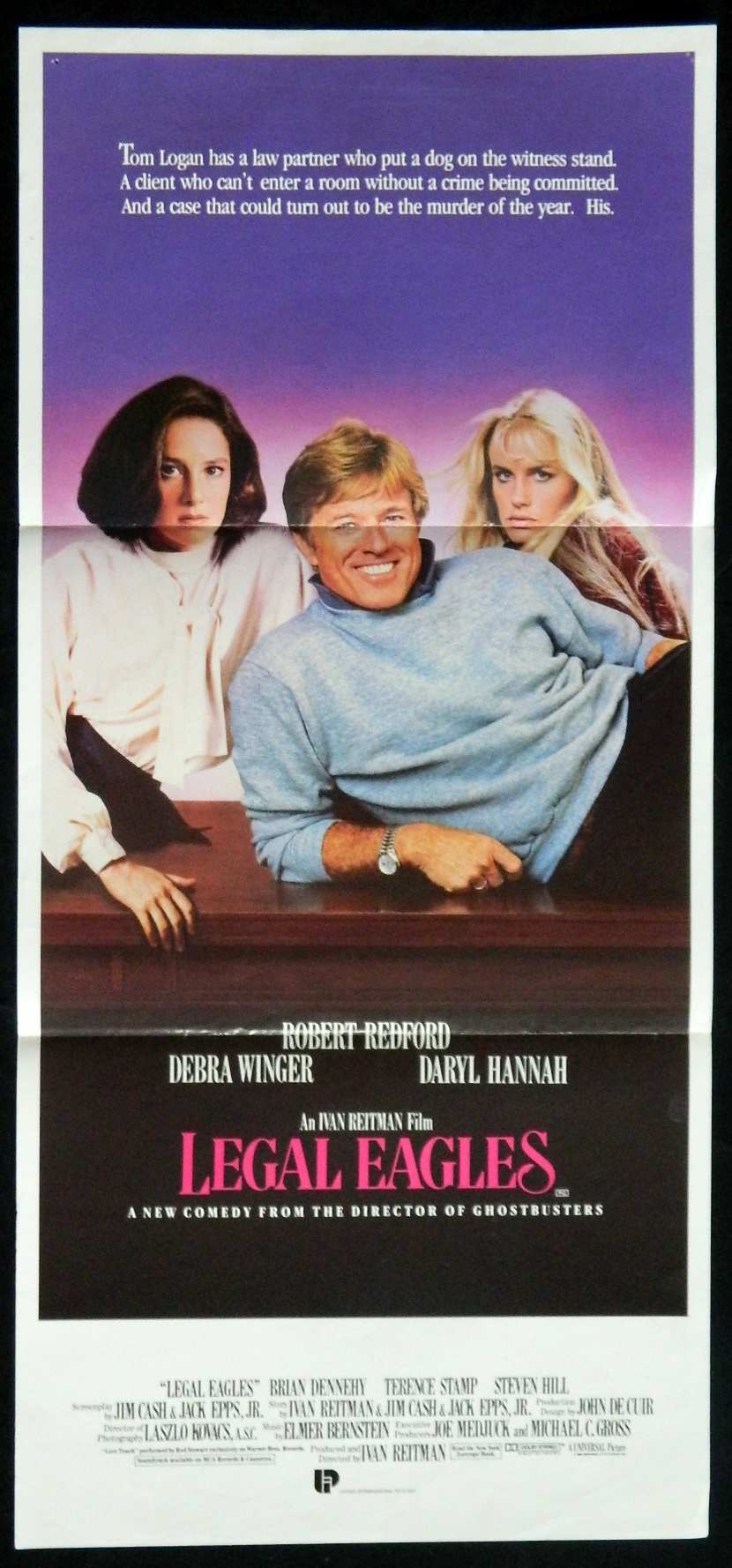 LEGAL EAGLES (1986) — Original Australian daybill movie poster