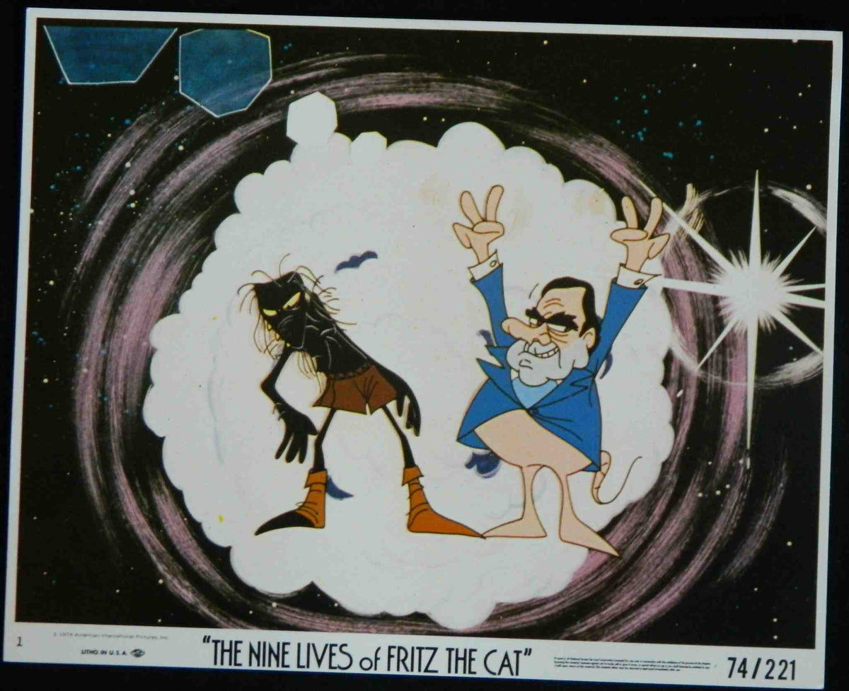 NINE LIVES OF FRITZ THE CAT (4) (1974) — Original Australian Lobby Card