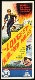 LONGEST HUNDRED MILES (1967) — Original Australian daybill movie poster