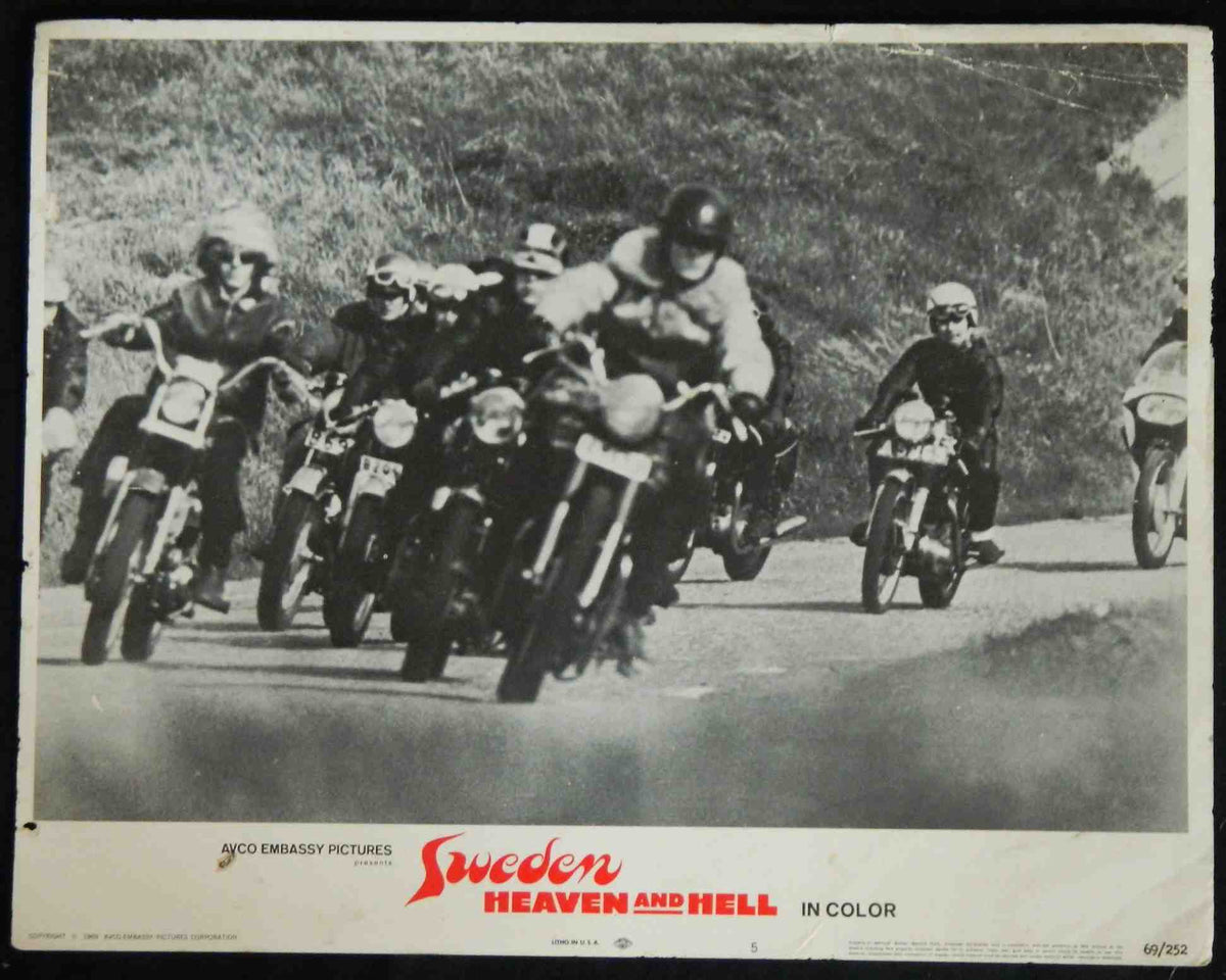 SWEDEN HEAVEN AND HELL (5) (1968) — Original Australian Lobby Card