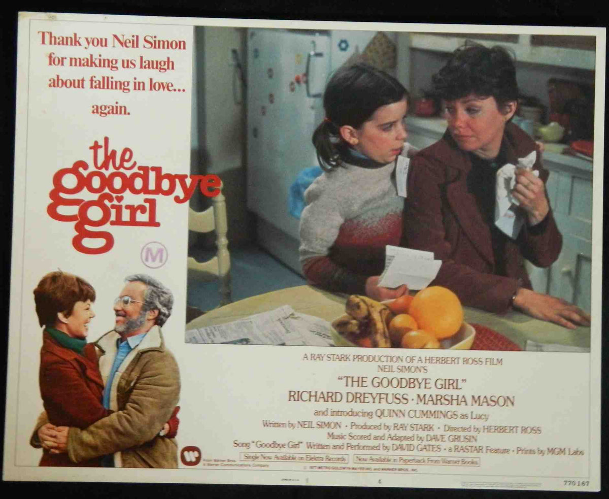 THE GOODBYE GIRL (4) (1977) — Original Australian Lobby Card