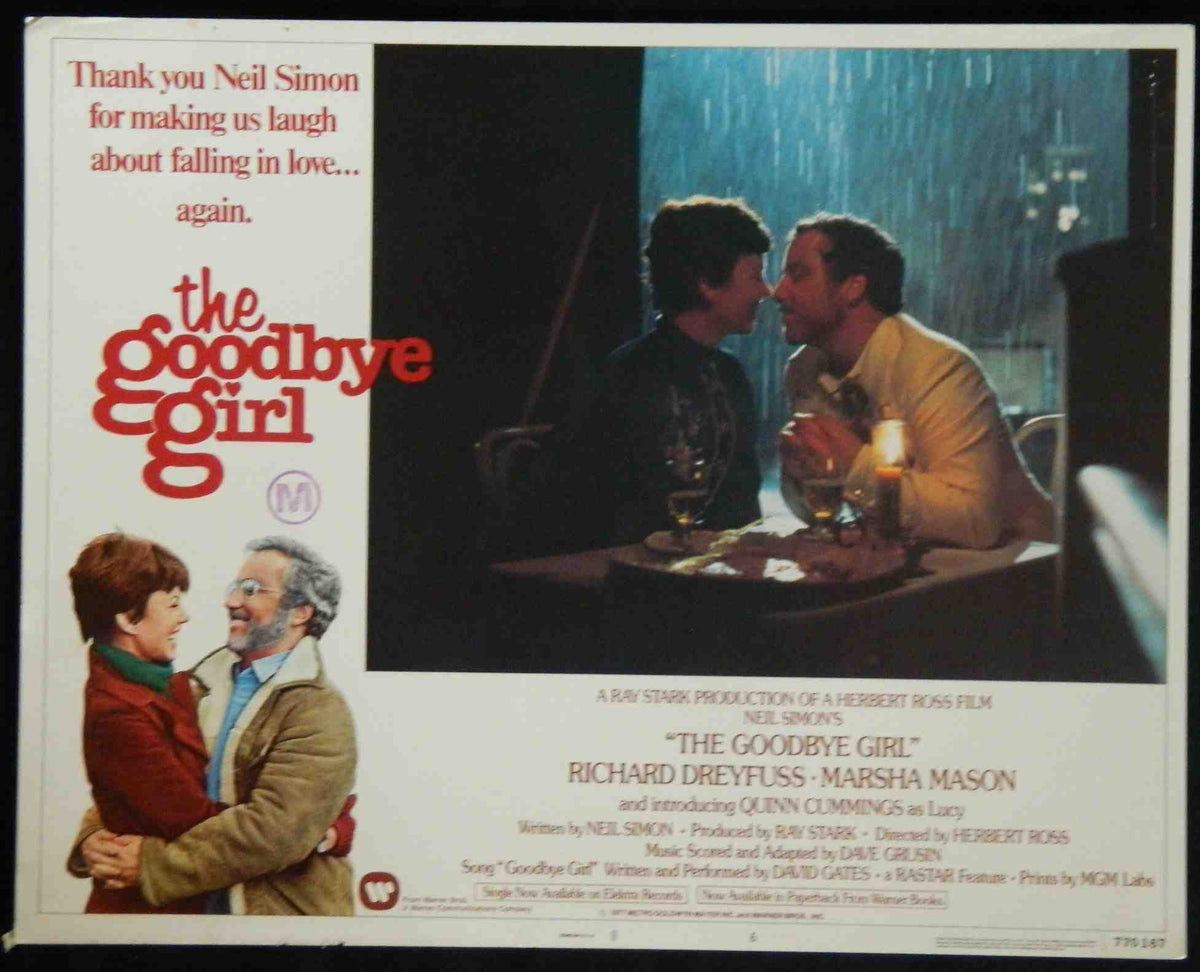 THE GOODBYE GIRL (6) (1977) — Original Australian Lobby Card
