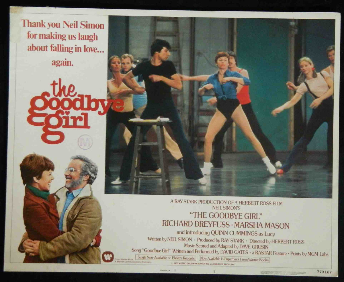 THE GOODBYE GIRL (8) (1977) — Original Australian Lobby Card