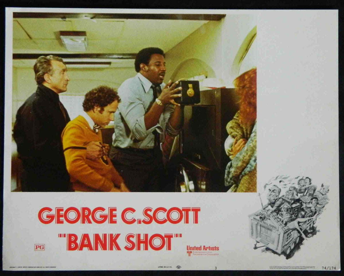 BANK SHOT (3) (1974) — Original Australian Lobby Card