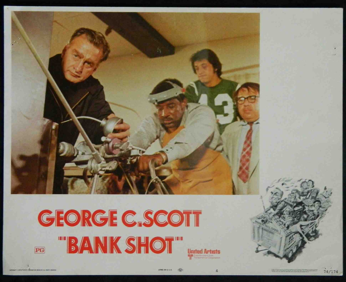 BANK SHOT (4) (1974) — Original Australian Lobby Card