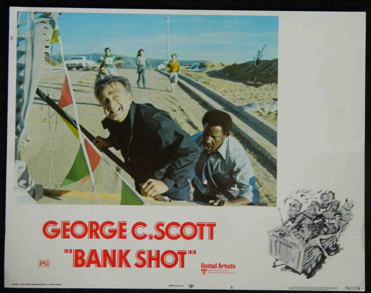 BANK SHOT (6) (1974) — Original Australian Lobby Card