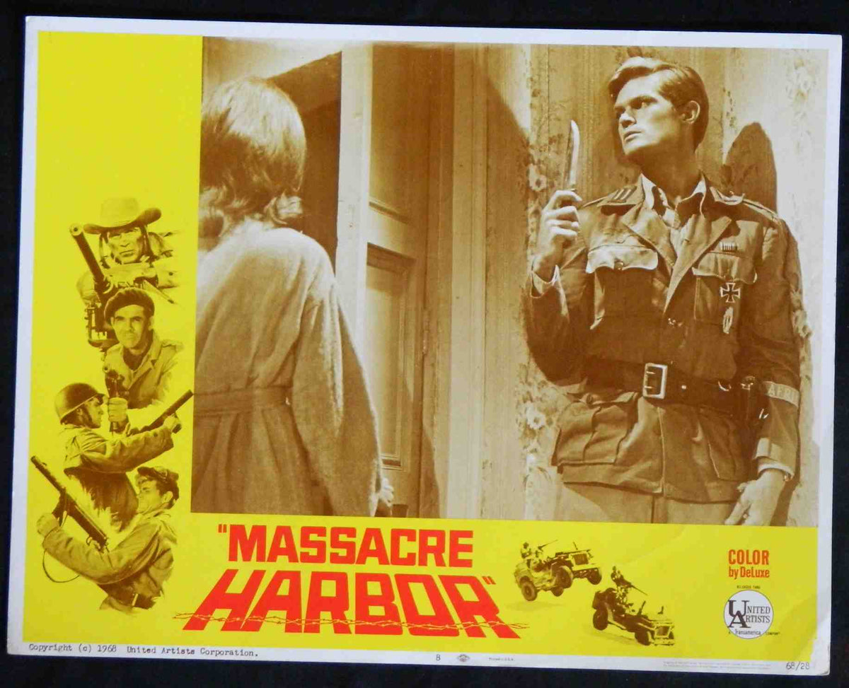 MASSACRE HARBOUR (8)(1968) — Original Australian Lobby Card