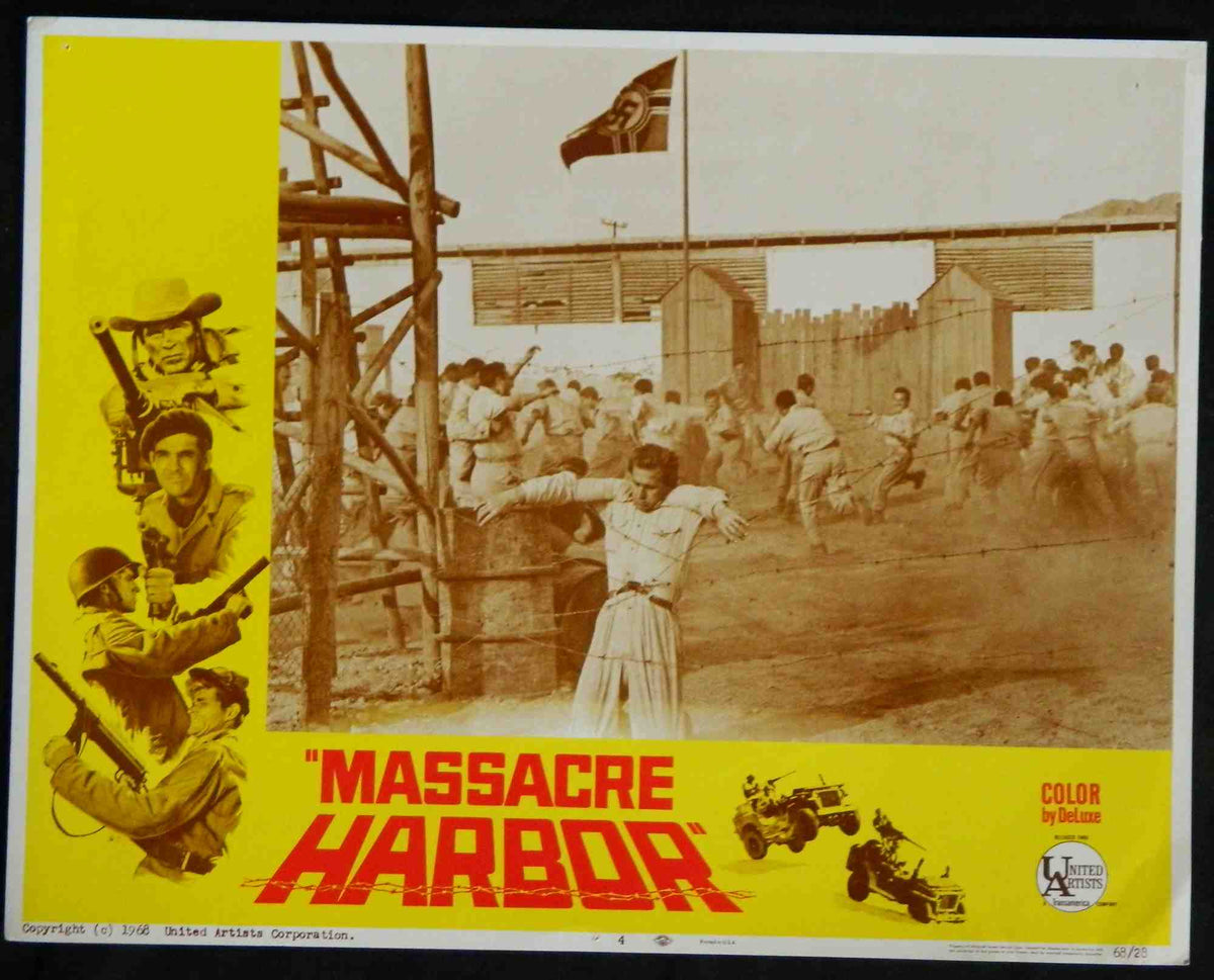 MASSACRE HARBOUR (4)(1968) — Original Australian Lobby Card