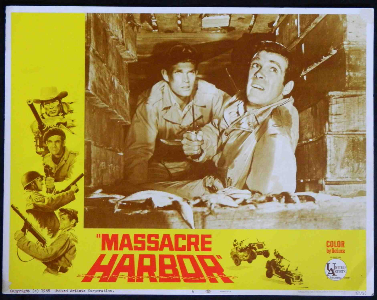 MASSACRE HARBOUR (6)(1968) — Original Australian Lobby Card