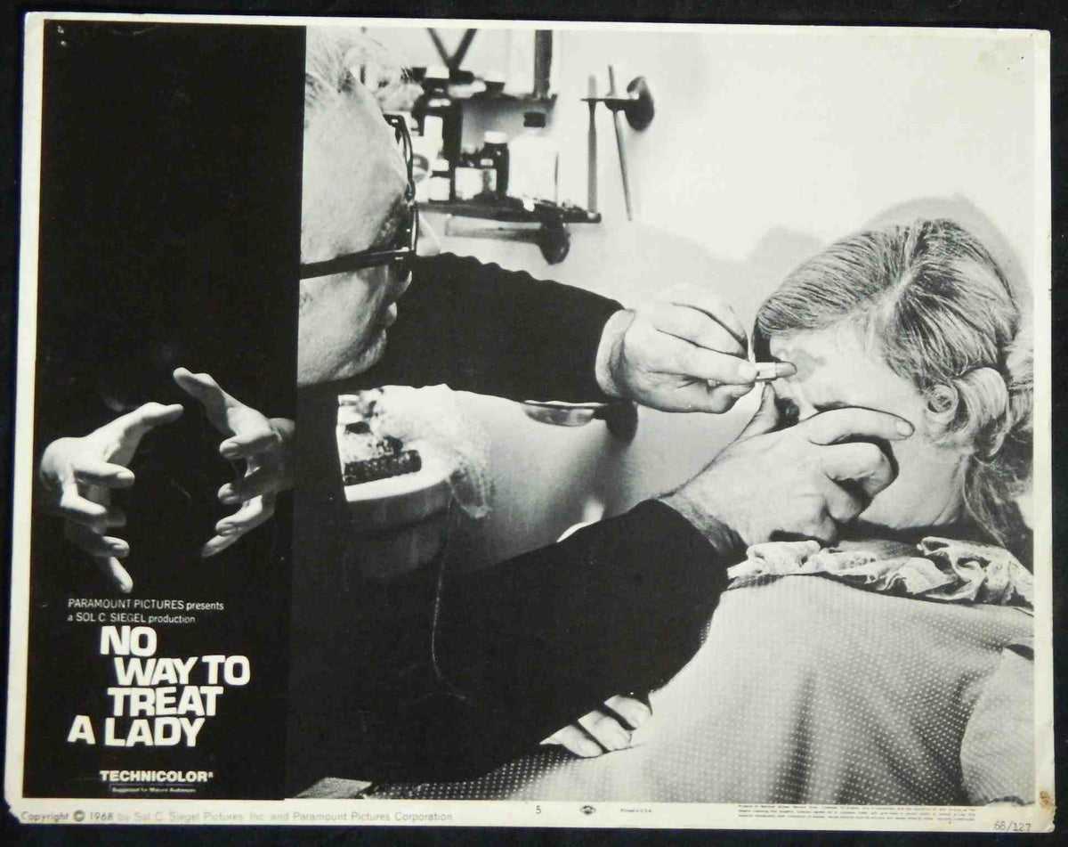 NO WAY TO TREAT A LADY (5)(1968)  — Original Australian Lobby Card