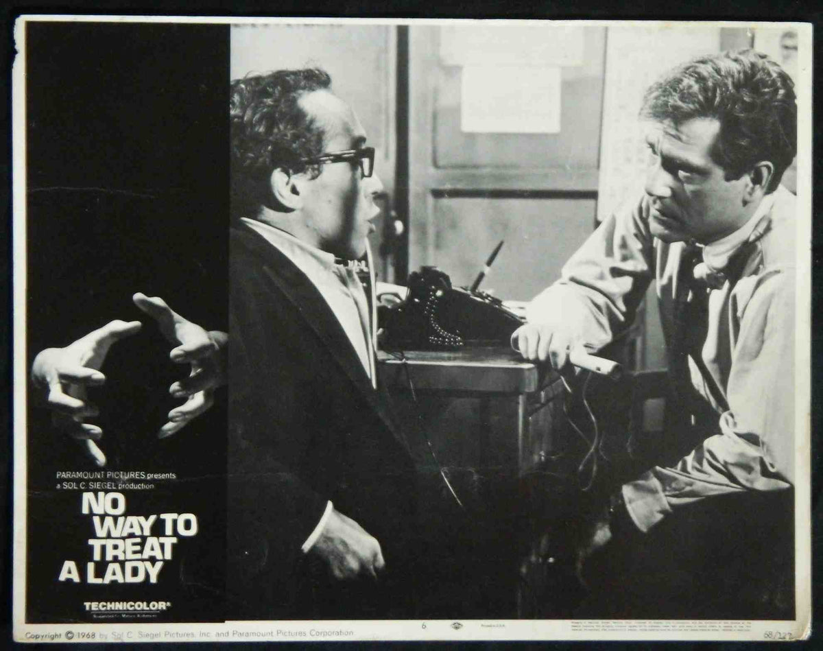 NO WAY TO TREAT A LADY (6)(1968)  — Original Australian Lobby Card