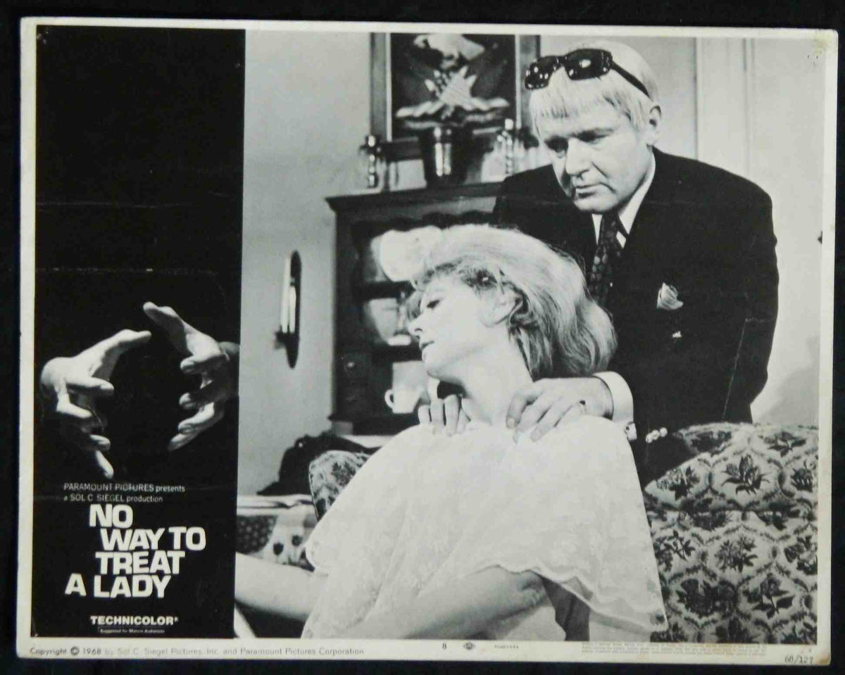 NO WAY TO TREAT A LADY (8)(1968)  — Original Australian Lobby Card