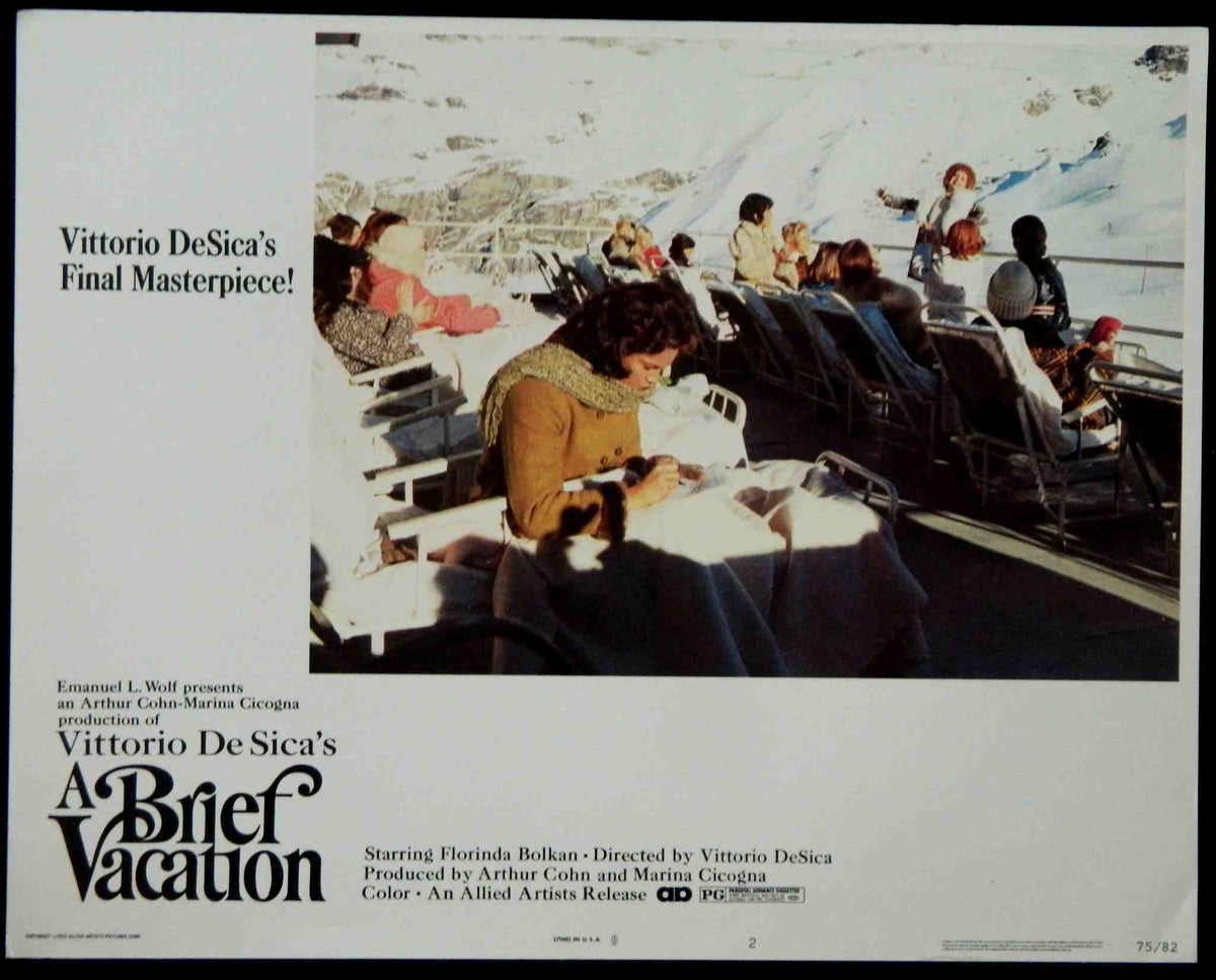 A BRIEF VACATION (2)(1975) — Original Australian Lobby Card