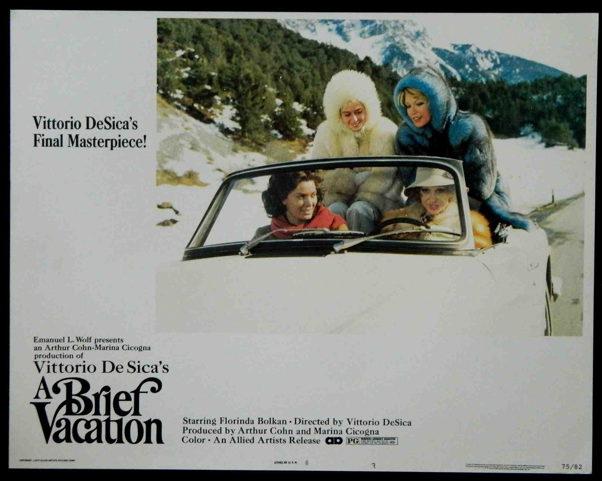 A BRIEF VACATION (3)(1975) — Original Australian Lobby Card