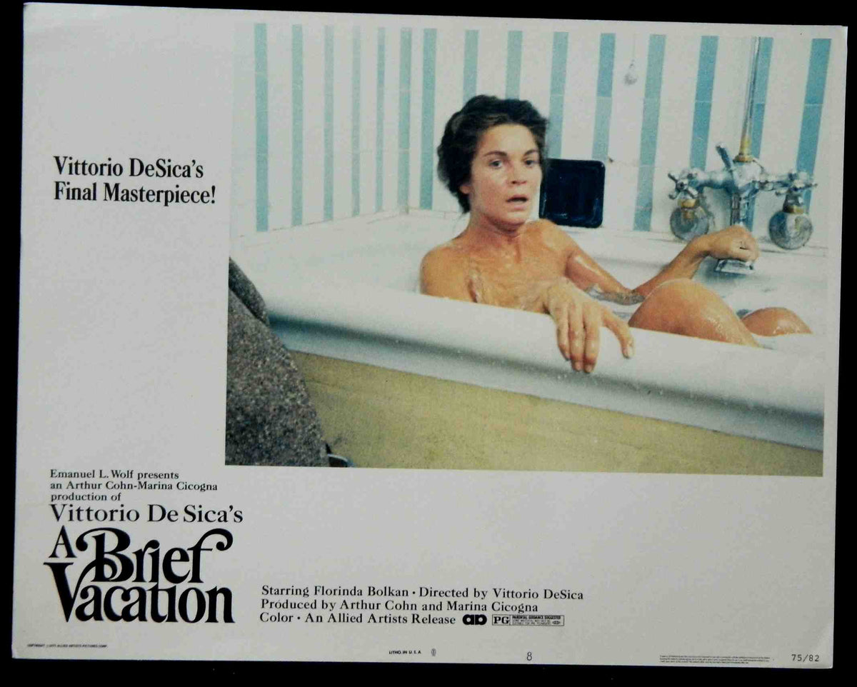 A BRIEF VACATION (8)(1975) — Original Australian Lobby Card