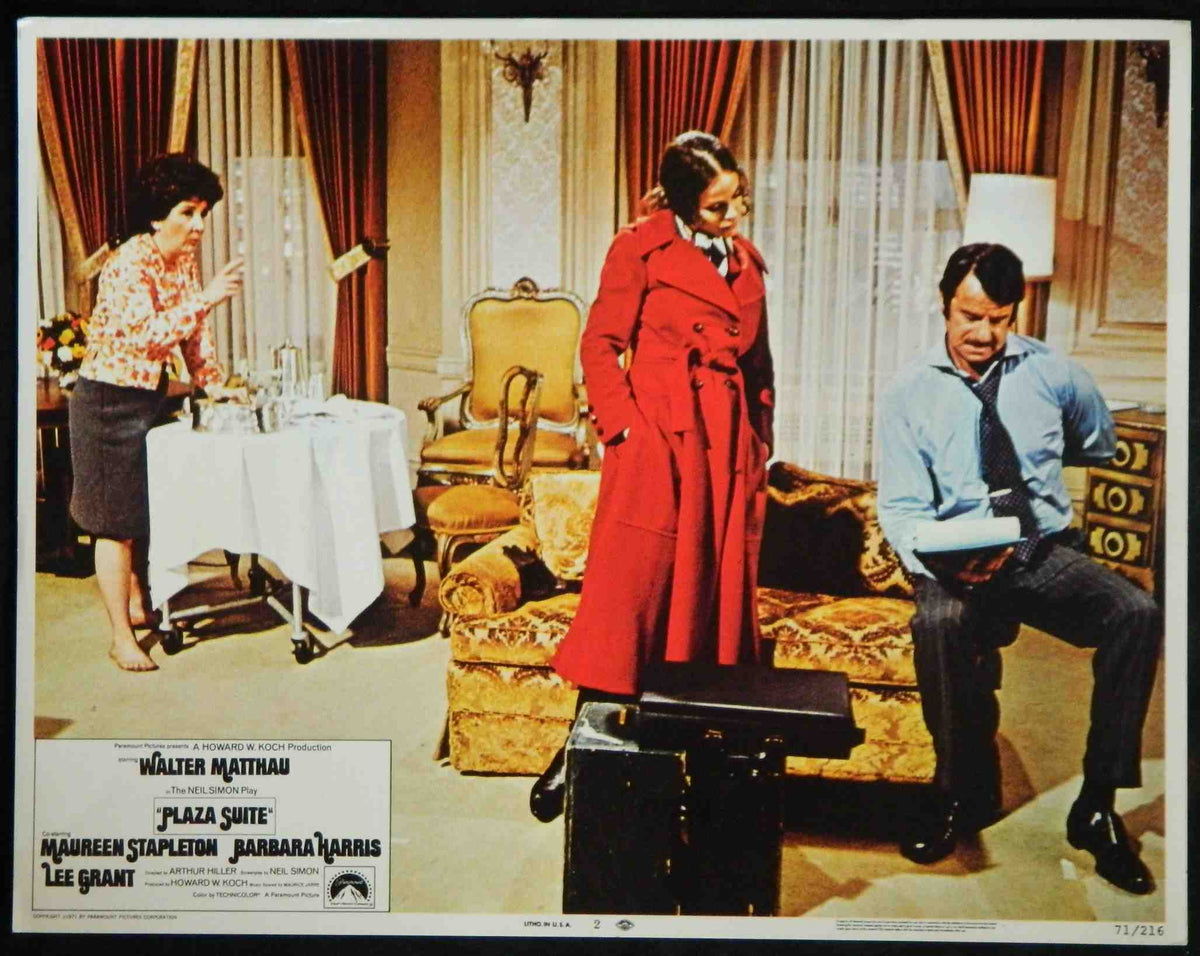 PLAZA SUITE (2) (1971) — Original Australian Lobby Card