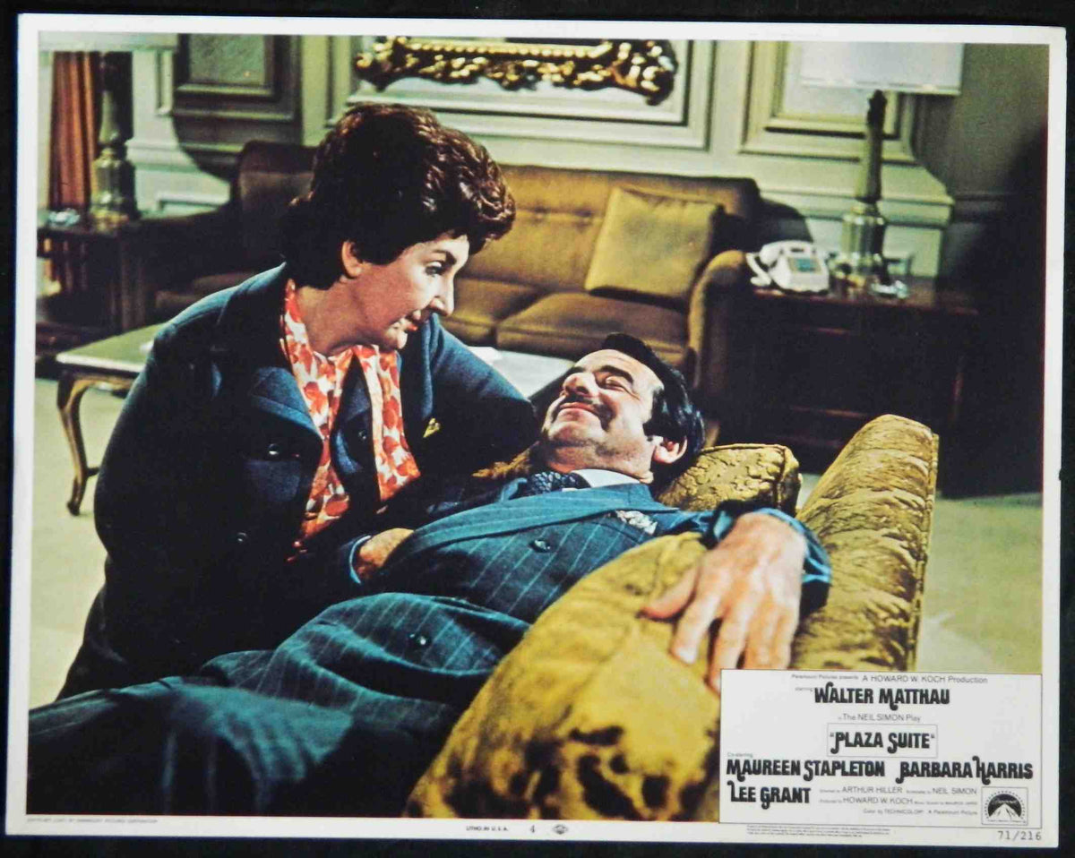 PLAZA SUITE (4) (1971) — Original Australian Lobby Card