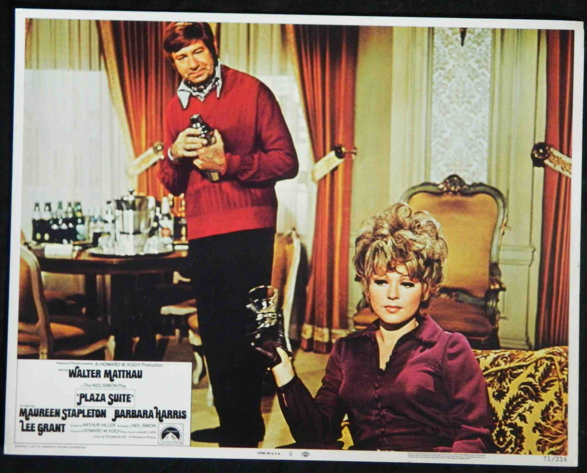 PLAZA SUITE (5) (1971) — Original Australian Lobby Card
