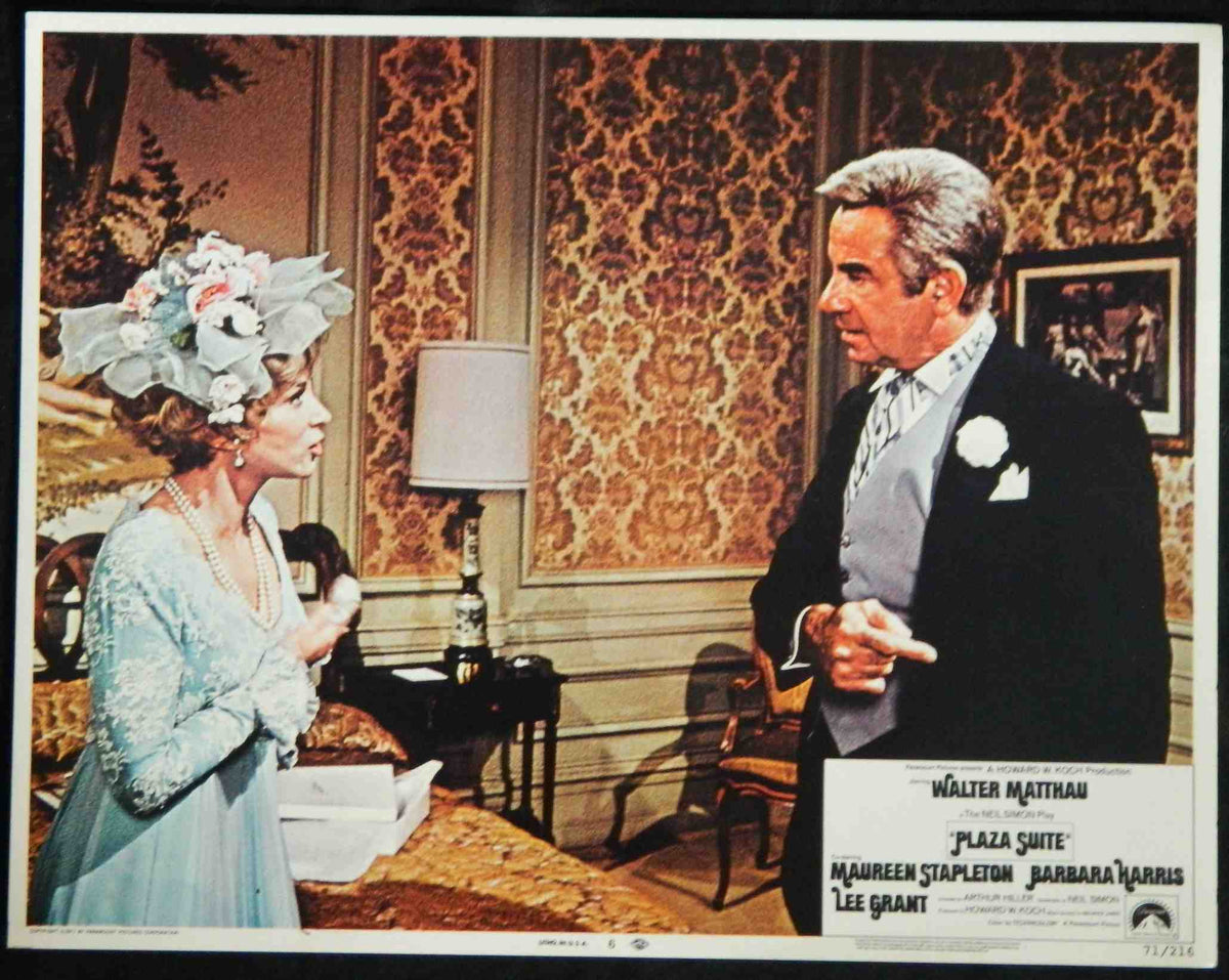 PLAZA SUITE (6) (1971) — Original Australian Lobby Card