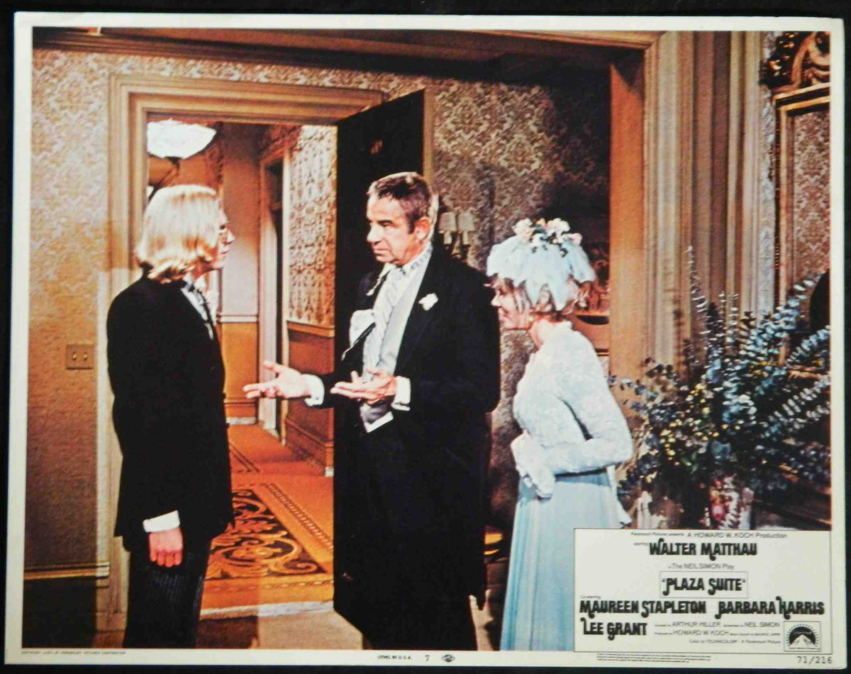 PLAZA SUITE (7) (1971) — Original Australian Lobby Card