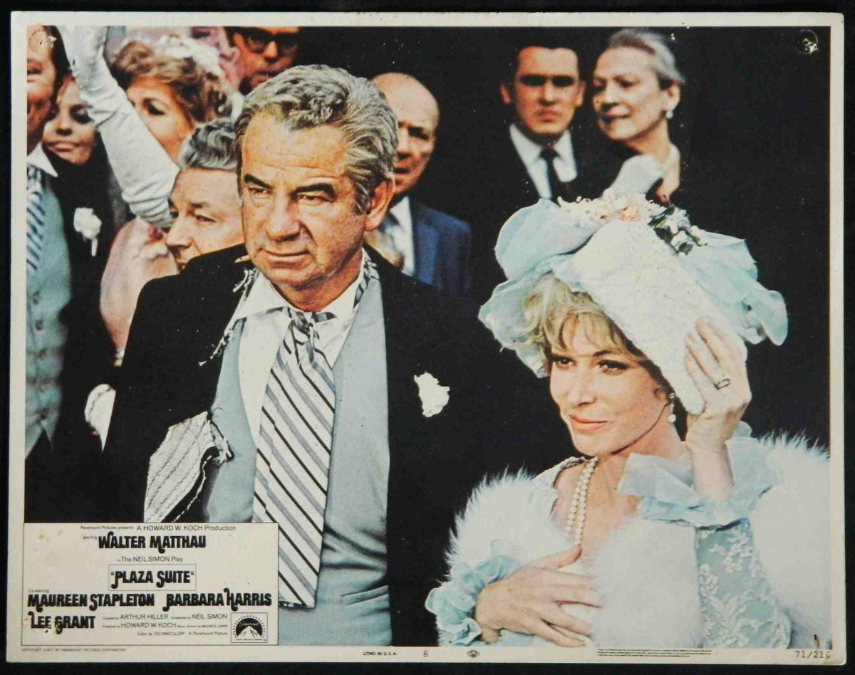 PLAZA SUITE (8) (1971) — Original Australian Lobby Card