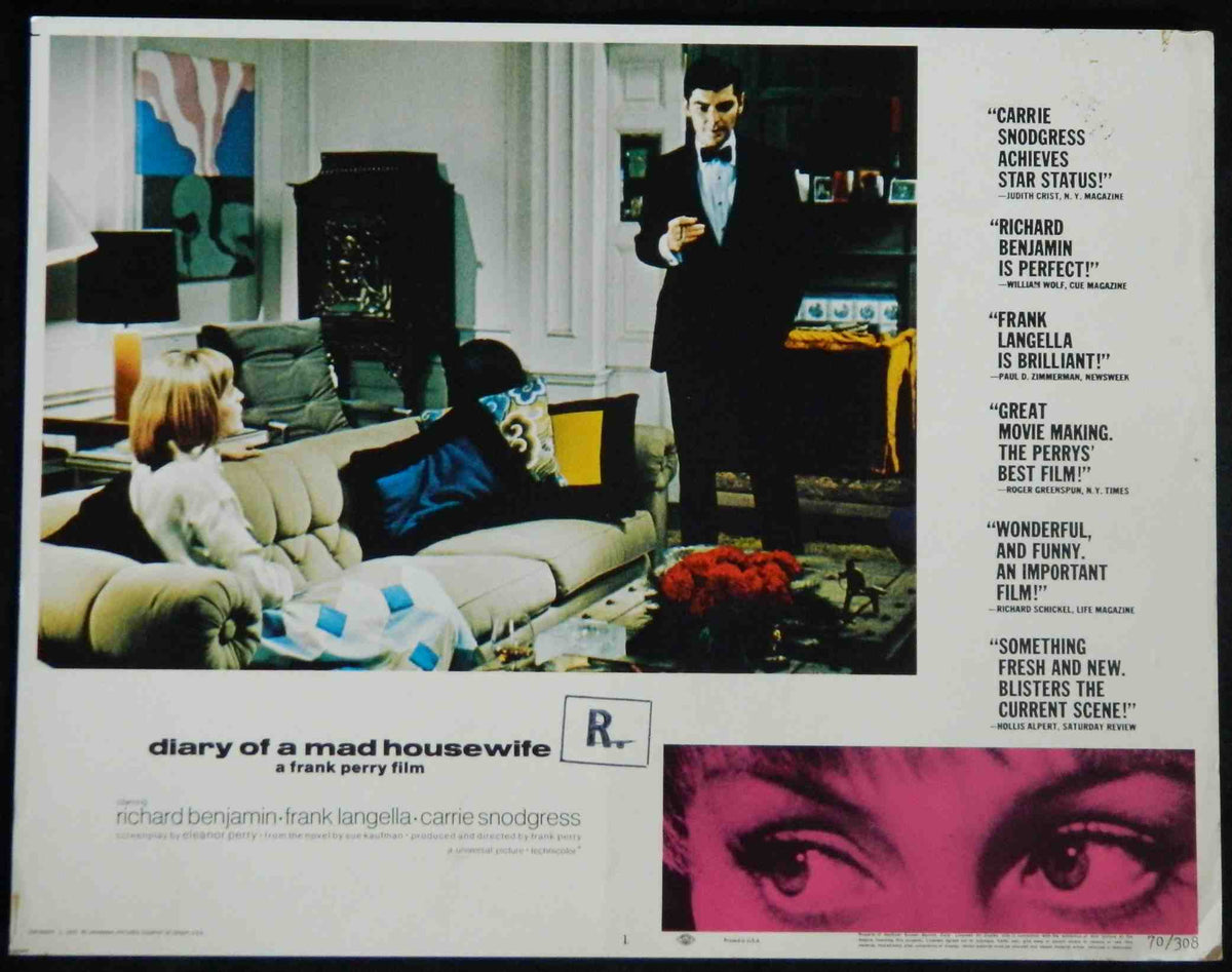 DIARY OF A MAD HOUSEWIFE (1) (1970) — Original Australian Lobby Card