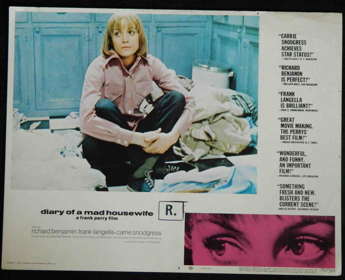 DIARY OF A MAD HOUSEWIFE (4) (1970) — Original Australian Lobby Card